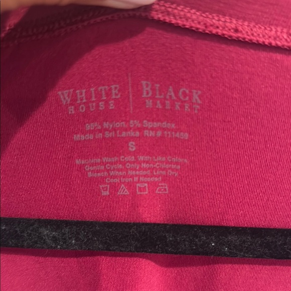 White House Black Market Deep Red Top - Picture 2 of 2